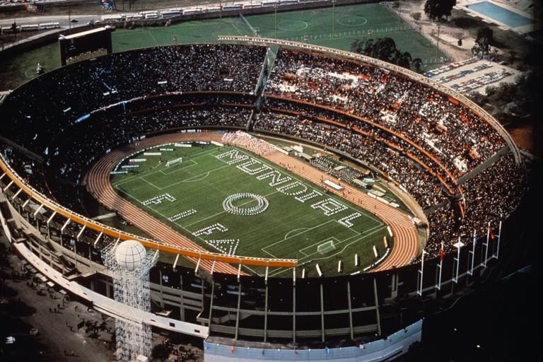 Aerial view of the opening ceremony  (Photo by Peter Robinson - PA Images via Getty Images)
